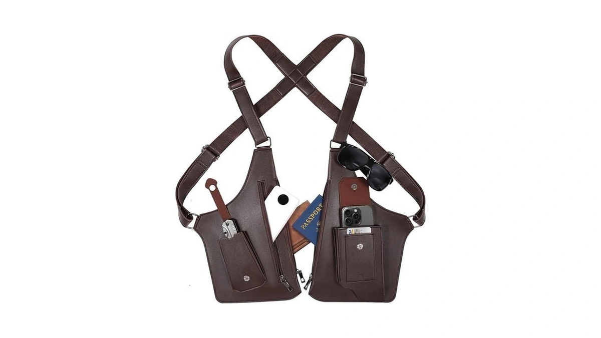 Large Double Shoulder Armpit Bag For Men 2026... - Coupon