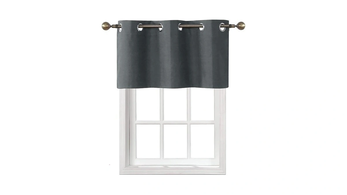 Home Queen Grommet Top Blackout Curtain Valance... - Coupon
