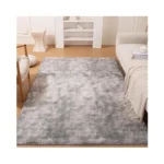 Threadglobe Premium Shag Area Rug 4 X6 Tie-dye Grey... - Coupon