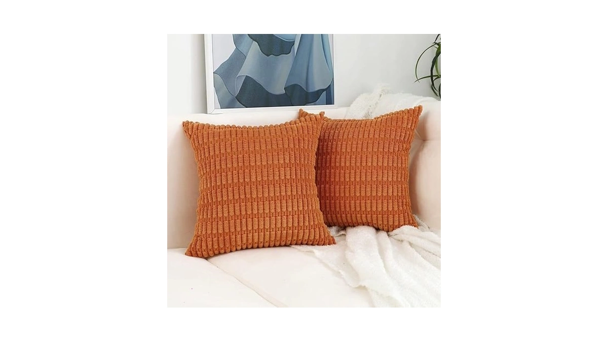 Sykting Orange Throw Pillow Covers 20x20 Inch Soft... - Coupon