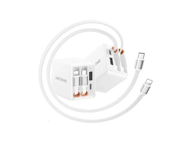 Superone 84w Retractable Wall Charger With Dual… – Coupon
