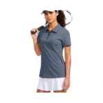 Viodia Women S Golf Shirt Short Sleeve With Zip Up... - Coupon