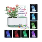 Self-watering Plant Pot With Led Note Board 7... - Coupon