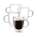 Cnglass Large Glass Coffee Mugs 17oz Double Walled... - Coupon