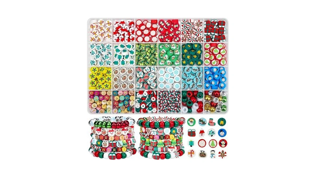 Gionlion Christmas Beads Bracelet Making Kit 800... - Coupon