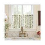 Jinchan Small Window Curtains 24 Inch Linen Floral... - Coupon