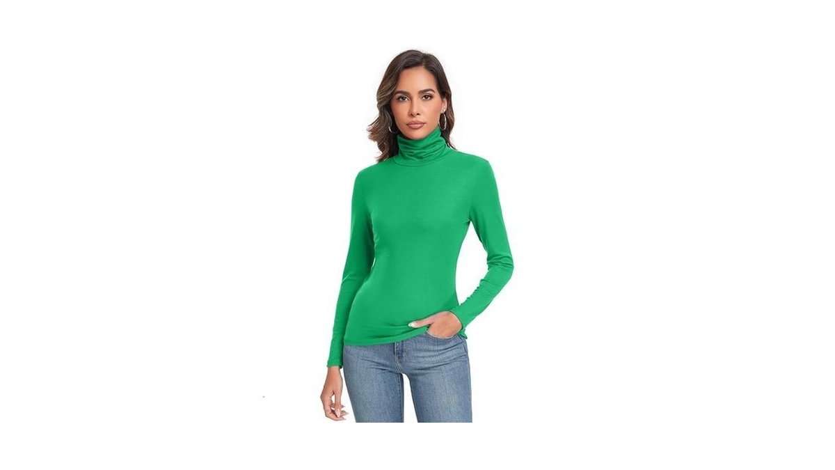 Women S Long Sleeve Casual Lightweight Turtleneck... - Coupon