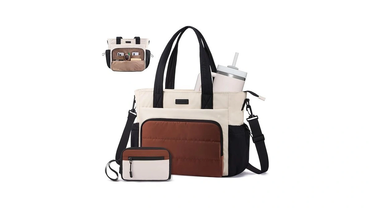 Lovevook Tote Bag For Women 15 6 Inch Puffer Laptop... - Coupon
