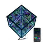 Heepulor Infinity Mirror Hyper Cube Table Lamp Desk... - Coupon