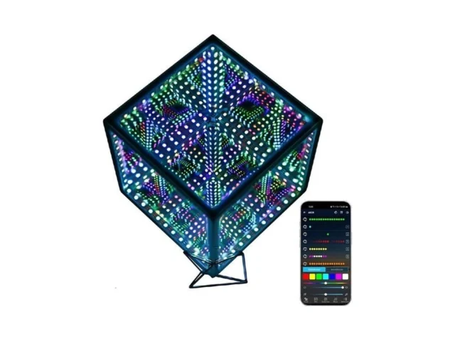 Heepulor Infinity Mirror Hyper Cube Table Lamp Desk… – Coupon