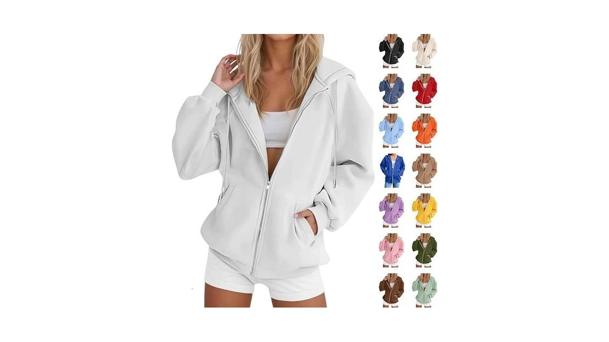 Zip Up Sweatshirt Women Zip Up Hoodie Women Long... - Coupon