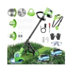 Cordless Weed Wacker With Wheels 4-in-1 4000mah... - Coupon