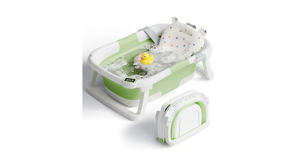 Ibabymax Collapsible Baby Bathtub For Newborn To... - Coupon