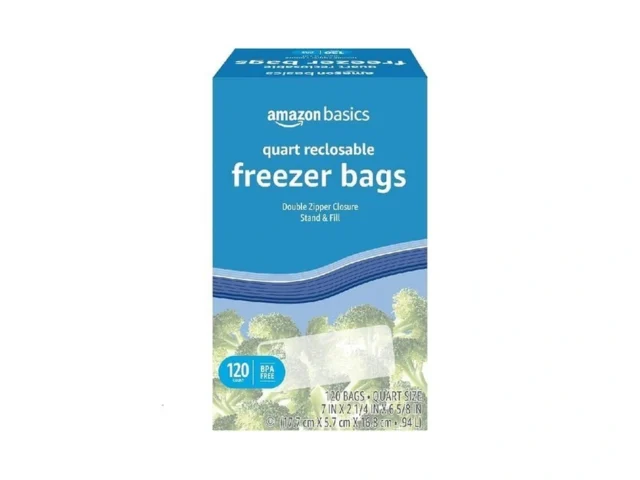 Amazon Basics Reclosable Freezer Quart Food Storage… – Coupon