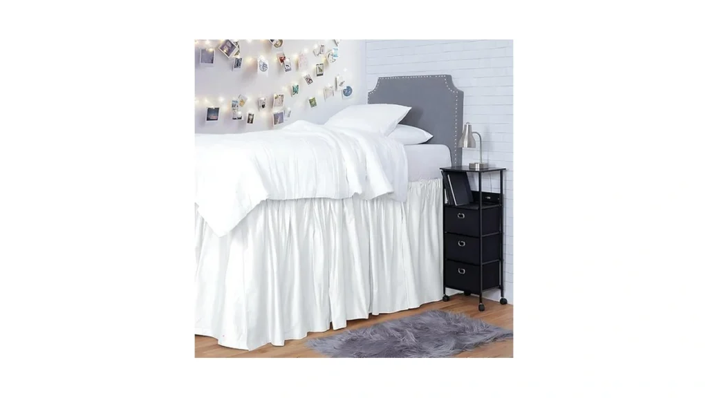 Shreem Linen Dorm Room Bed Skirt Twin Xl 32 Inch... - Coupon