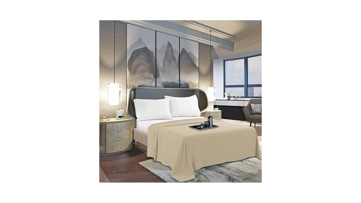Mocassi King Flat Sheet - Hotel Luxury 1800 Premier... - Coupon