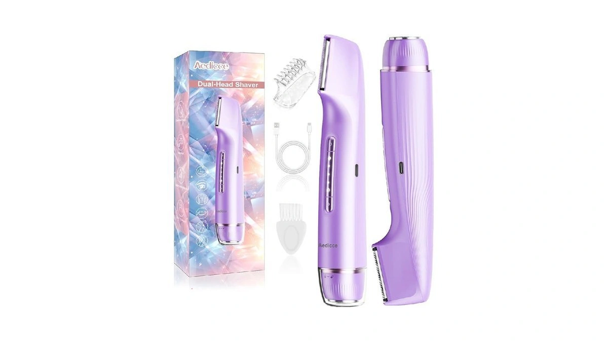 Bikini Trimmer For Women 2 In 1 Dual Head Womens... - Coupon
