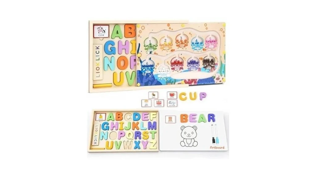 Lioklick 4-in-1 Magnetic Color And Number Maze Abc... - Coupon