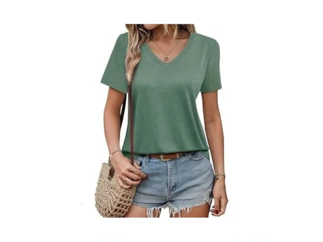 Gkbk Womens Short Sleeve T Shirts V Neck Tops… – Coupon
