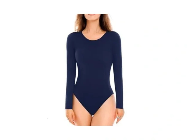 Walifrey Crew Neck Long Sleeve Bodysuit For Women… – Coupon