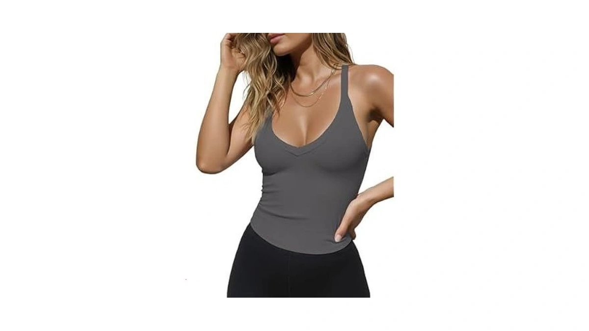 Mateam Women S V Neck Racerback Tank Tops Fitted... - Coupon
