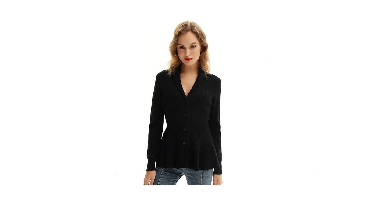 Women Cardigan Sweater Cable Knit Sweater Chunky... - Coupon