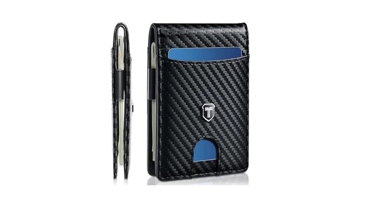 Gostwo Slim Wallet For Men Minimalist Money Clip... - Coupon