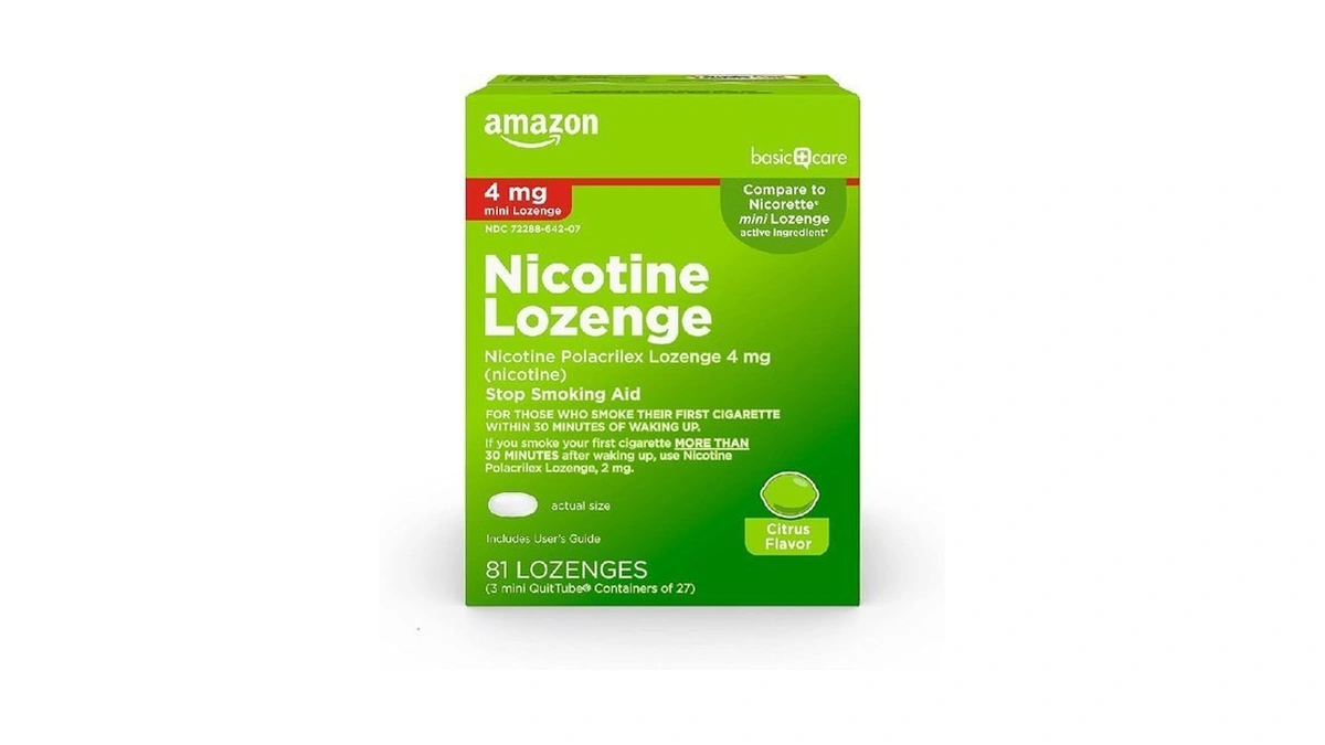 Amazon Basic Care Mini Nicotine Polacrilex Lozenge... - Coupon