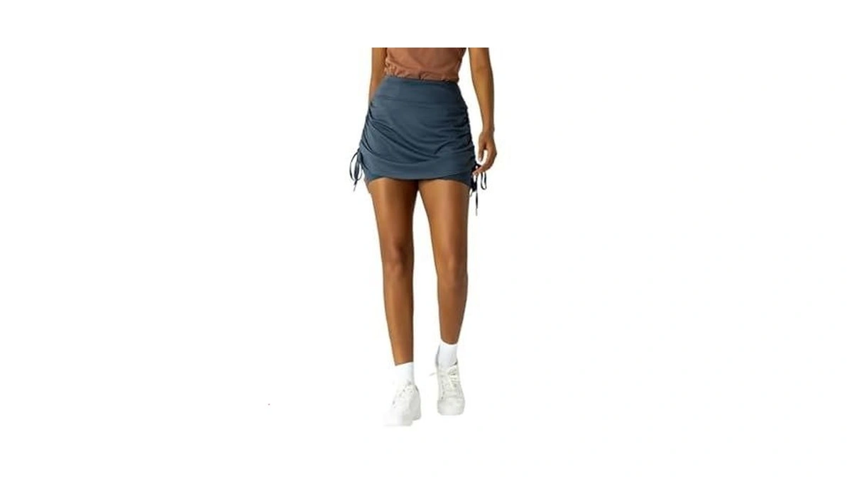 Women S Skort With Side Drawstrings - Built-in... - Coupon