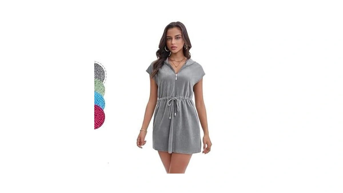 Navisting Terry Cloth Swim Cover Up For Women Upf... - Coupon