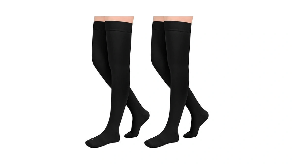 2pairs Ktinnead 20-30mmhg Thigh High Compression... - Coupon