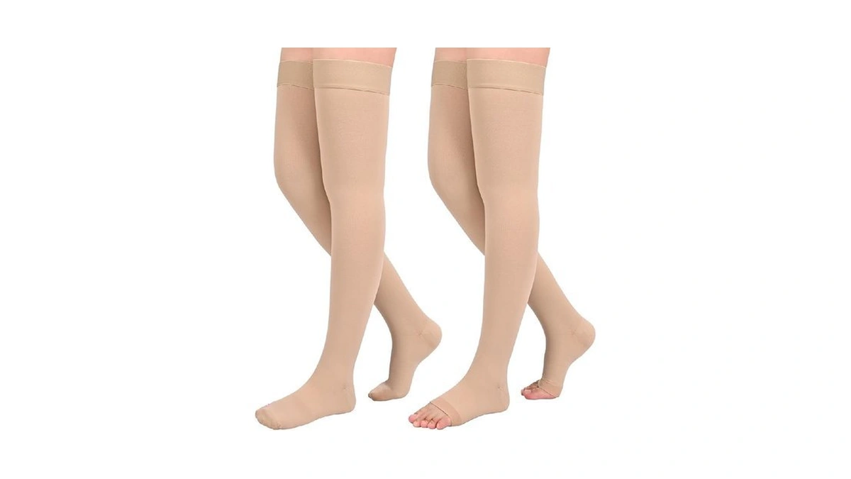 2pairs Ktinnead 20-30mmhg Thigh High Compression... - Coupon