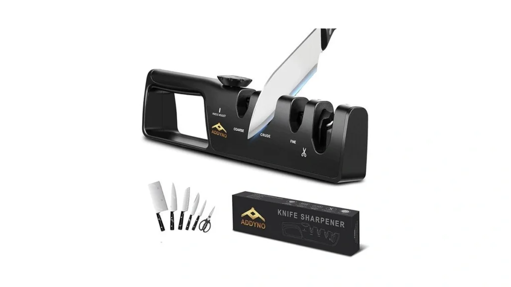 Addyno 4-in-1 Knife Sharpener With Angle Guide... - Coupon