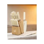 Chushiji 15-piece Kitchen Knife Set With Block... - Coupon