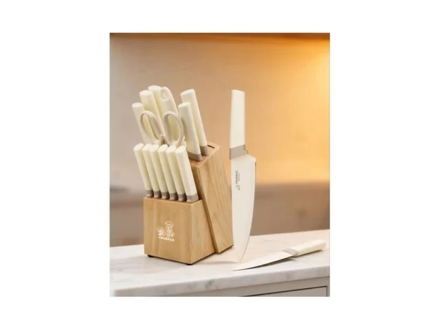 Chushiji 15-piece Kitchen Knife Set With Block… – Coupon