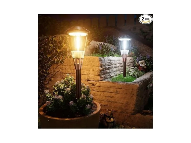 Bitpott 2-in-1 Warm Cool Solar Pathway Lights… – Coupon