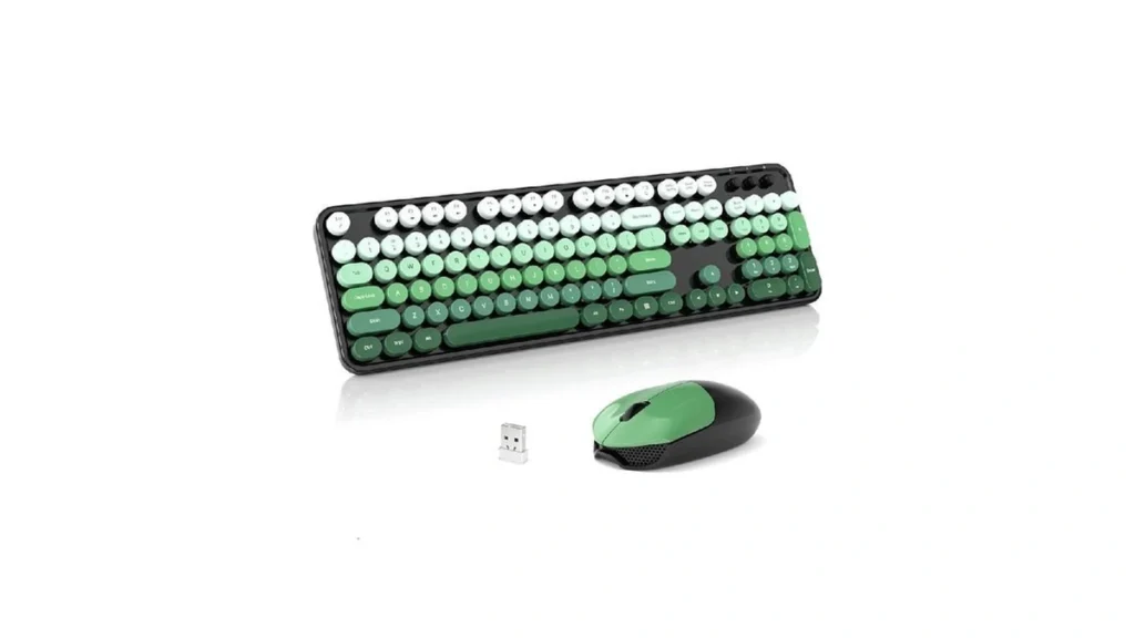 Sqmd Wireless Keyboard And Mouse Combo 2 4ghz Retro... - Coupon