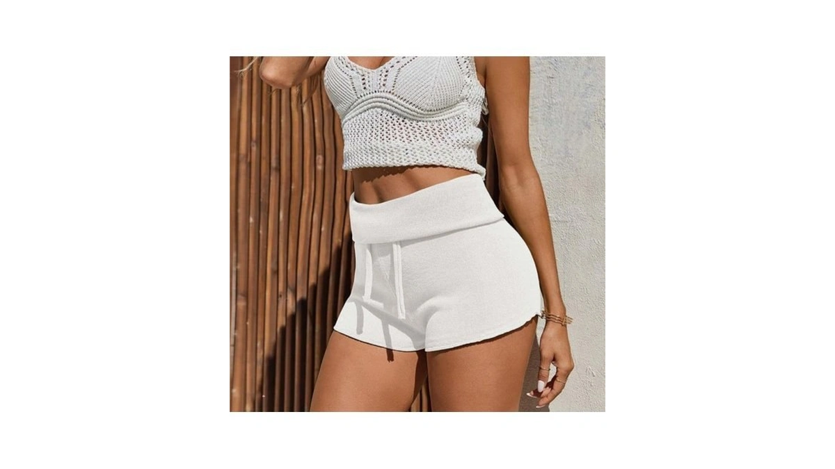 Saodimallsu Womens Foldover Lounge Shorts High... - Coupon