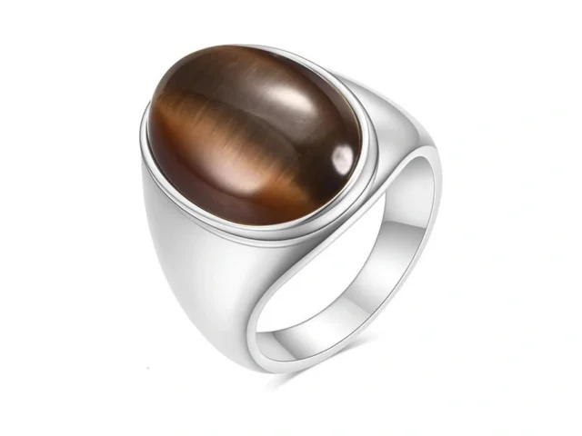 Lxbqysto Mens Stainless Steel Diamond Cut Gemstone… – Coupon