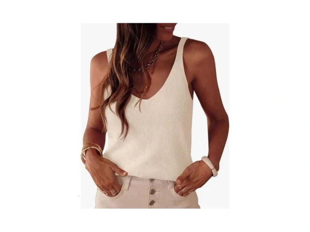 Kirundo Sweater Tank Tops For Women Sleeveless V… – Coupon
