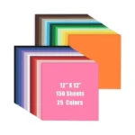 12 X 12 Colored Cardstock 150 Sheets 25 Assorted... - Coupon