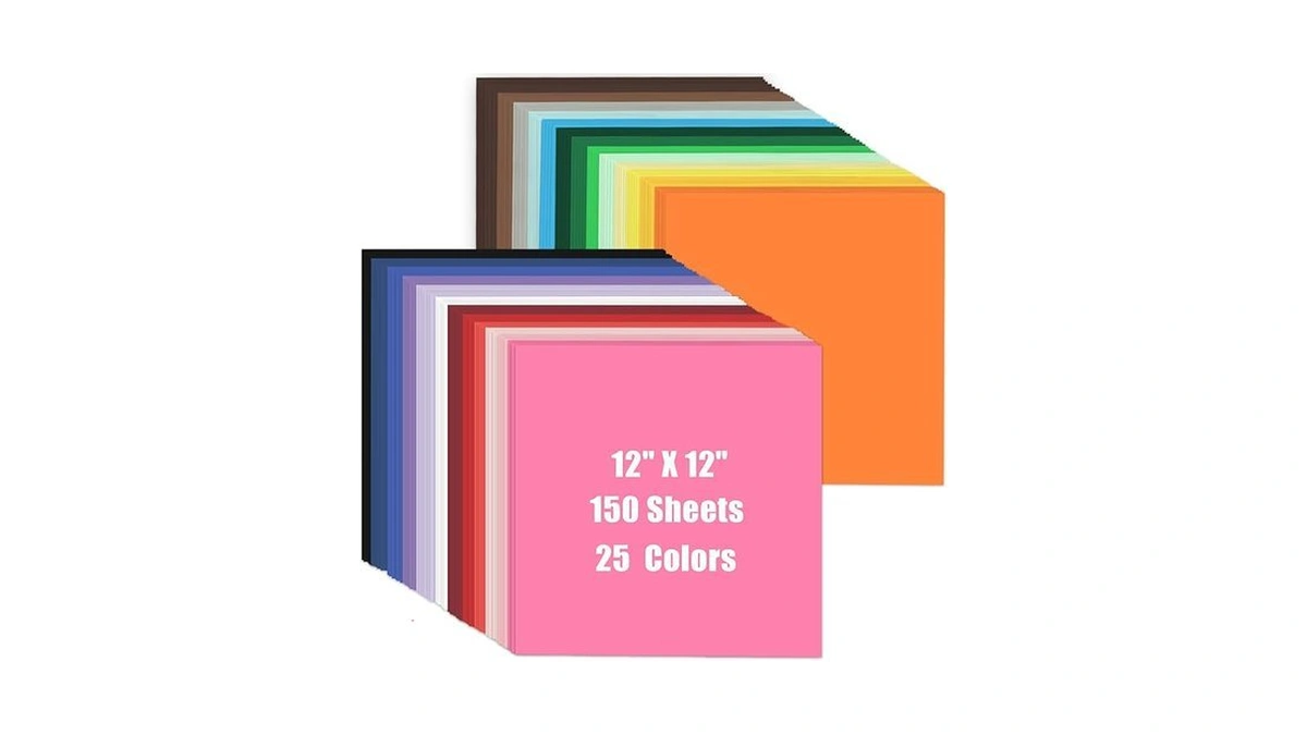 12 X 12 Colored Cardstock 150 Sheets 25 Assorted... - Coupon