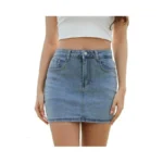 Shestellar Women S Low Rise Denim Mini Skirt Y2k... - Coupon