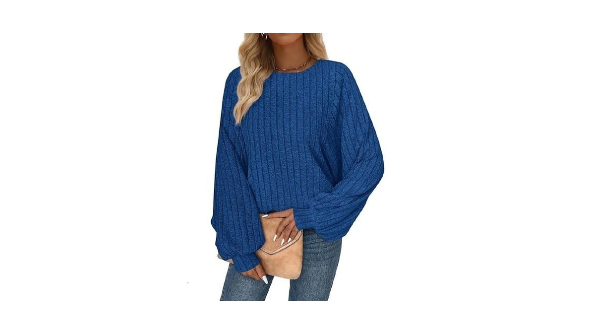Prettygarden Womens Batwing Long Sleeve Shirts... - Coupon