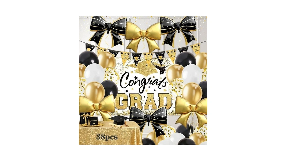 38pcs Graduation Decorations 2026 Set - Congrats... - Coupon
