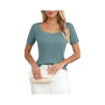 Arach Cloz Women Trendy 2025 Spring Short Sleeve... - Coupon