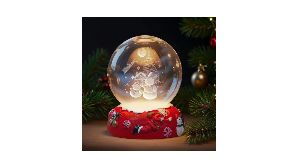L Lohas Led 3d Crystal Ball Night Light-laser... - Coupon