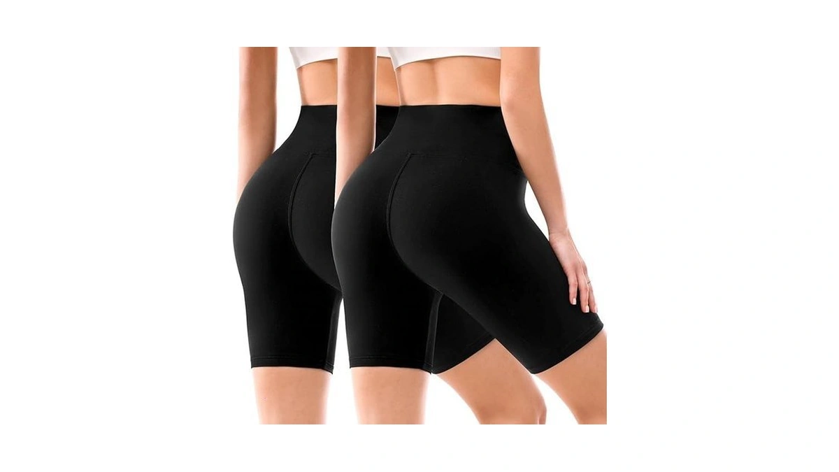 Leafigure 2 Pack Biker Shorts For Women 6 High... - Coupon