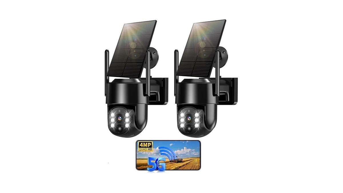 Solar Security Cameras Wireless Outdoor 5g 2 4g... - Coupon