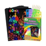 Zmlm Scratch Paper Art Set 60 Pcs Magic Art Craft... - Coupon